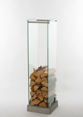 Vedställ betong/glas 120cm