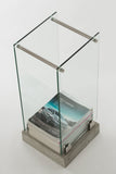 Vedställ betong/glas 75cm